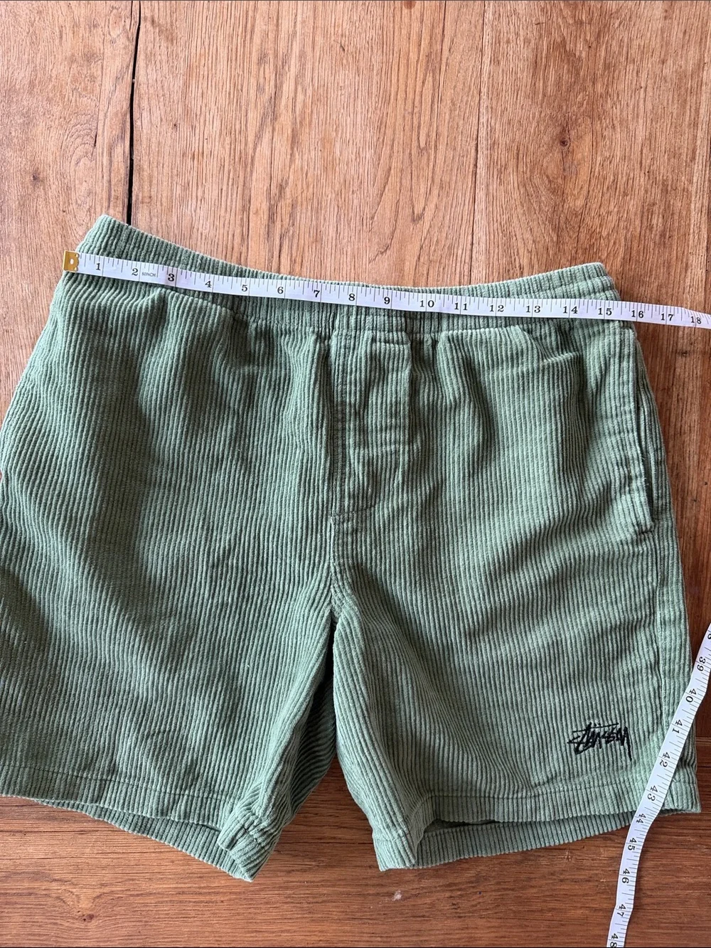 Stussy Corduroy Shorts in Sage Green Size 30 Rare!